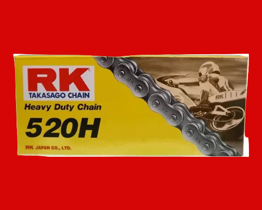 * RK Racing Chain For: 14T - Xpro X24 / Xpro Roadster 250 / Vitacci GTX 250 / Vitacci Titan 250 / Venom Superbike / Venom X22r Max / Boom Bd250 / Italica Krypto