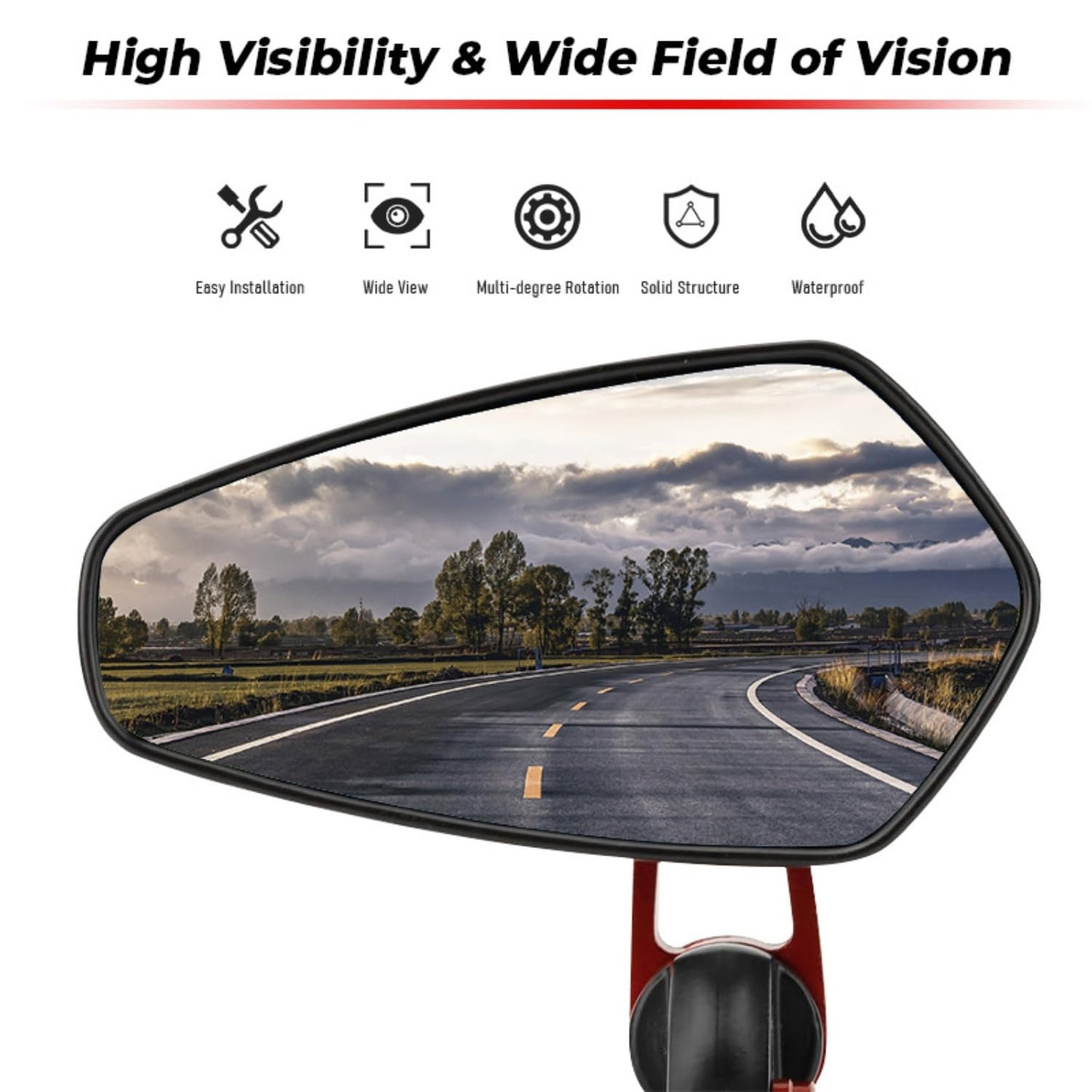 * Bar End Mirrors For : Xpro X24 / Xpro Roadster 250 / Vitacci GTX 250 / Vitacci Titan 250 / Vitacci XMT 250 / Venom Superbike / Venom X22r Max / Boom Bd250 / Italica Krypto