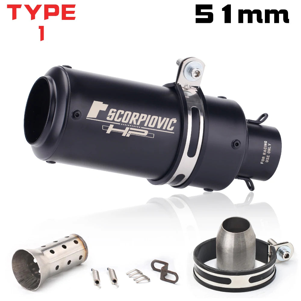 51mm slip on exhaust w/db killer For: Xpro X24 / Xpro Roadster 250 / Vitacci GTX 250 / Vitacci Titan 250 / Venom Superbike / Venom X22r Max / Boom Bd250 / Italica Krypto