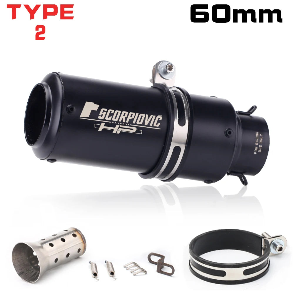 51mm slip on exhaust w/db killer For: Xpro X24 / Xpro Roadster 250 / Vitacci GTX 250 / Vitacci Titan 250 / Venom Superbike / Venom X22r Max / Boom Bd250 / Italica Krypto