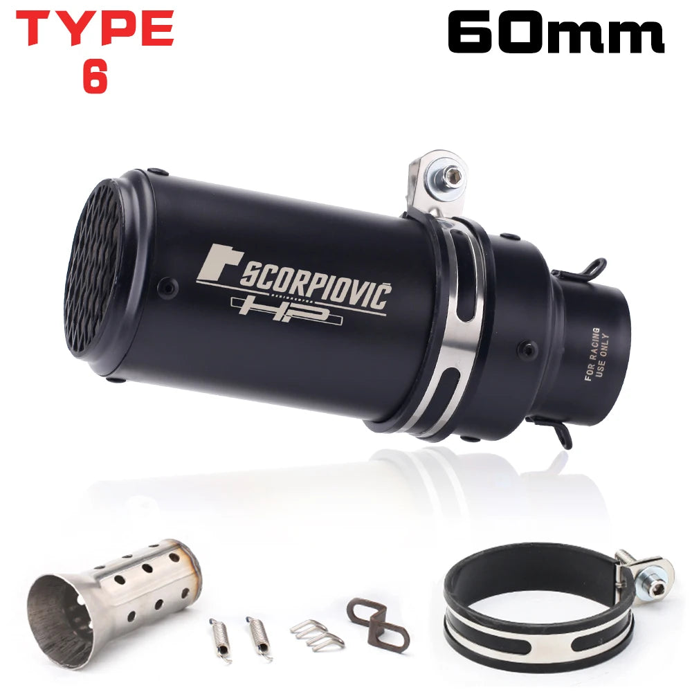 51mm slip on exhaust w/db killer For: Xpro X24 / Xpro Roadster 250 / Vitacci GTX 250 / Vitacci Titan 250 / Venom Superbike / Venom X22r Max / Boom Bd250 / Italica Krypto