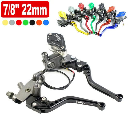 1 Pair 7/8"(22mm) Front Levers Controls Set For: Xpro X24 / Xpro Roadster 250 / Vitacci GTX 250 / Vitacci Titan 250 / Vitacci XMT 250 / Venom Superbike / Venom X22r Max / Boom Bd250 / Italica Krypto