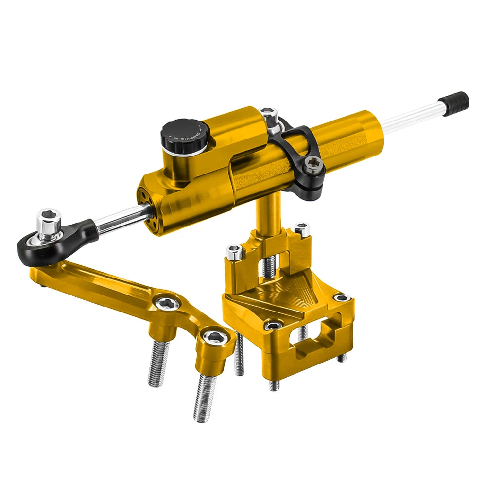Steering Damper Stabilizer and Bracket Mounting For: Xpro X24 / Xpro Roadster 250 / Vitacci GTX 250 / Vitacci Titan 250 / Venom Superbike / Boom Bd250 / Italica Krypto