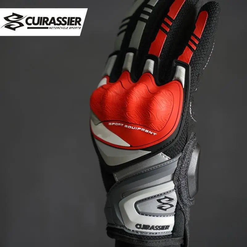 Cuirassier Touchscreen Motorcycle Full Finger Gloves Protective Racing