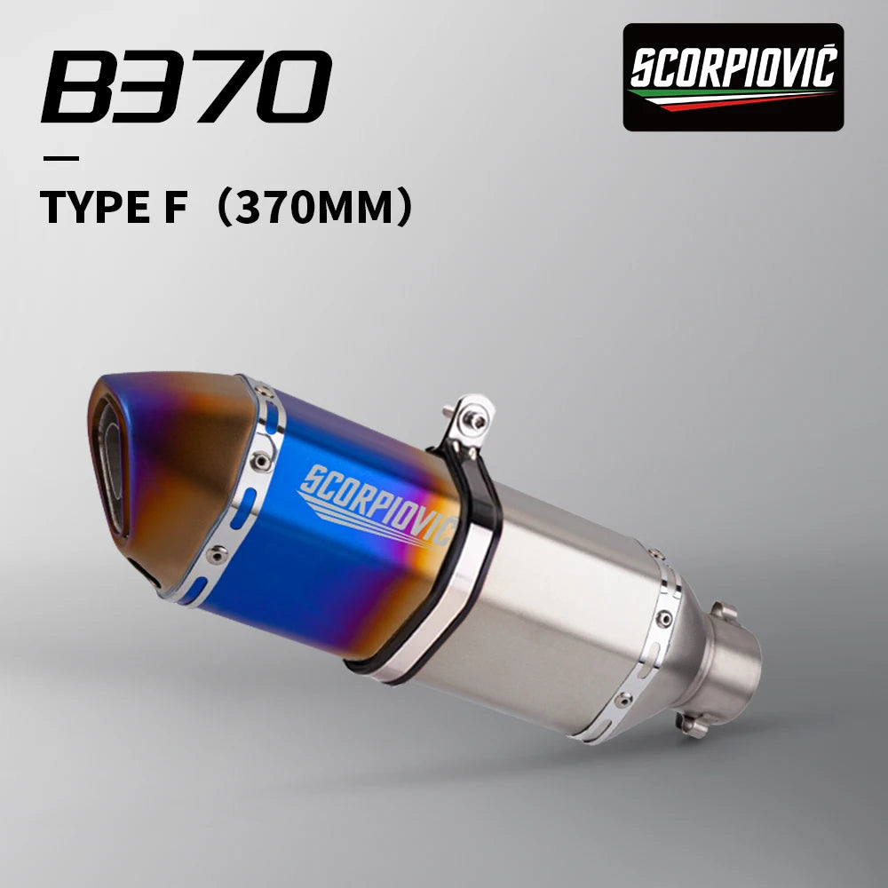 51mm Slip on Universal Motorcycle Exhaust Muffler For: Xpro X24 / Xpro Roadster 250 / Vitacci GTX 250 / Vitacci Titan 250 / Venom Superbike / Venom X22r Max / Boom Bd250 / Italica Krypto