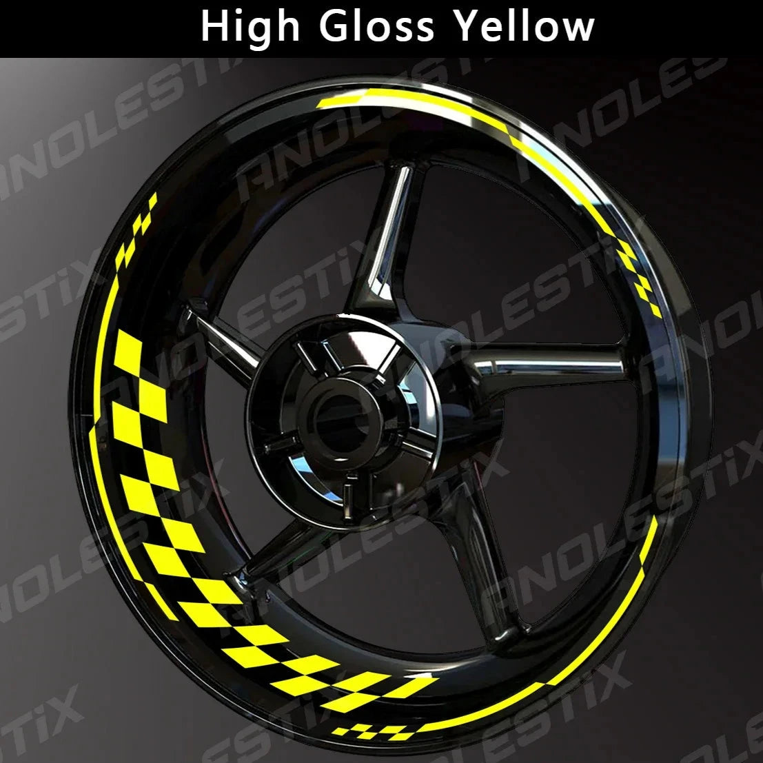AnoleStix Reflective Wheel Sticker Hub Decal Rim Tape For: Xpro X24 / Xpro Roadster 250 / Vitacci GTX 250 / Vitacci Titan 250 / Vitacci XMT 250 / Venom Superbike / Venom X22r Max / Boom Bd250 / Italica Krypto