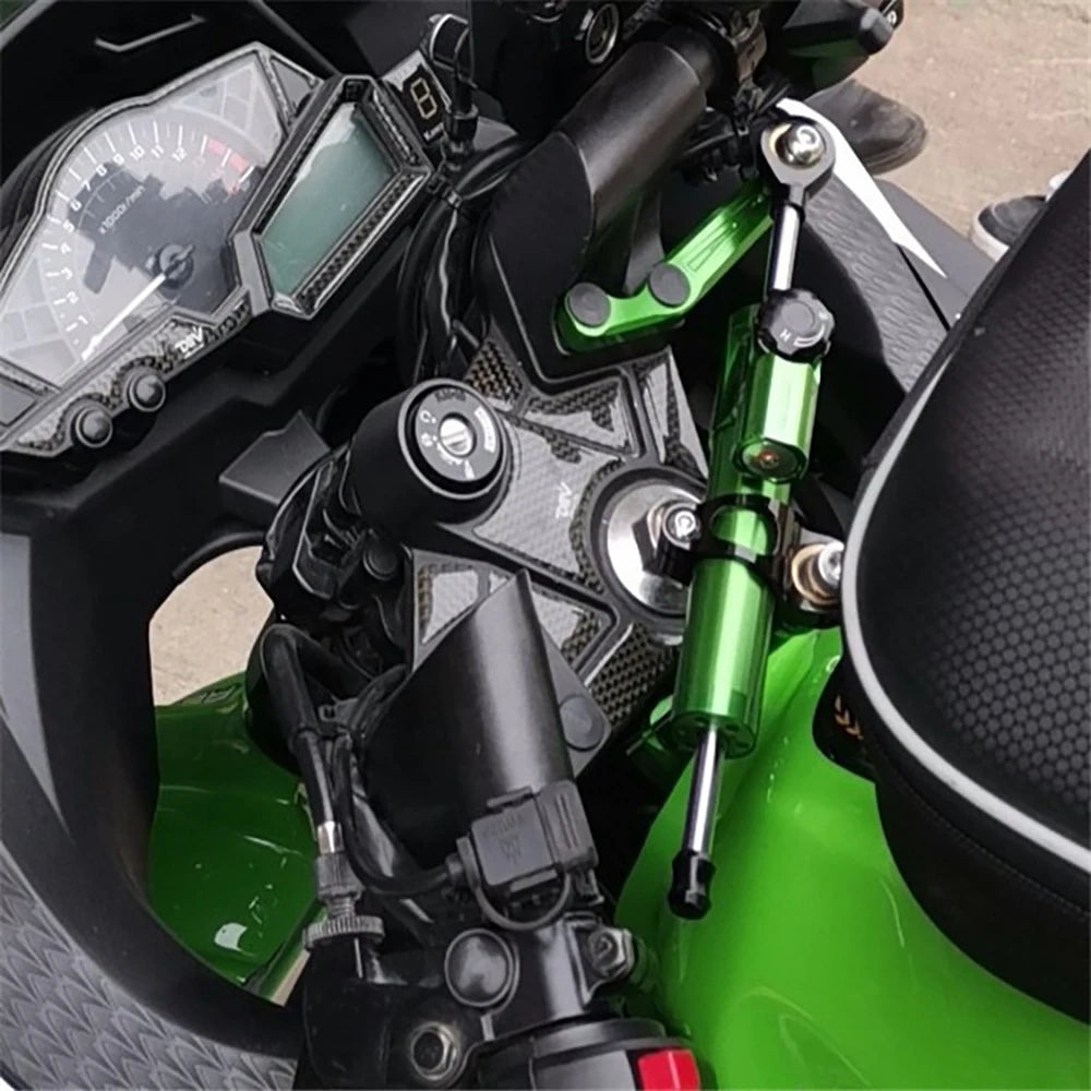 Steering Damper Stabilizer and Bracket Mounting For: Xpro X24 / Xpro Roadster 250 / Vitacci GTX 250 / Vitacci Titan 250 / Venom Superbike / Boom Bd250 / Italica Krypto