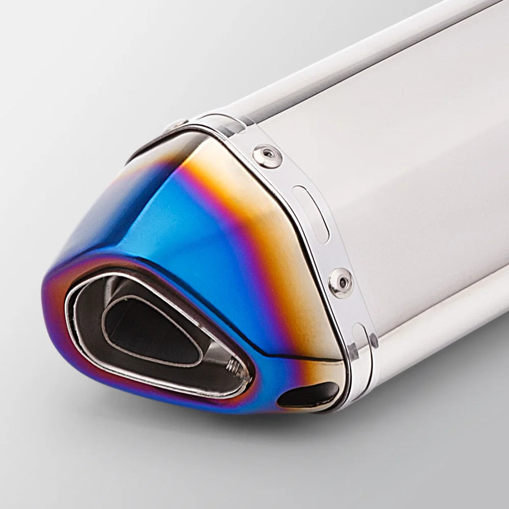 51mm Slip on Universal Motorcycle Exhaust Muffler For: Xpro X24 / Xpro Roadster 250 / Vitacci GTX 250 / Vitacci Titan 250 / Venom Superbike / Venom X22r Max / Boom Bd250 / Italica Krypto