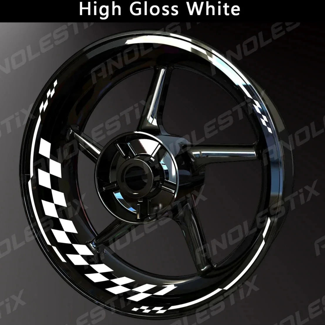 AnoleStix Reflective Wheel Sticker Hub Decal Rim Tape For: Xpro X24 / Xpro Roadster 250 / Vitacci GTX 250 / Vitacci Titan 250 / Vitacci XMT 250 / Venom Superbike / Venom X22r Max / Boom Bd250 / Italica Krypto