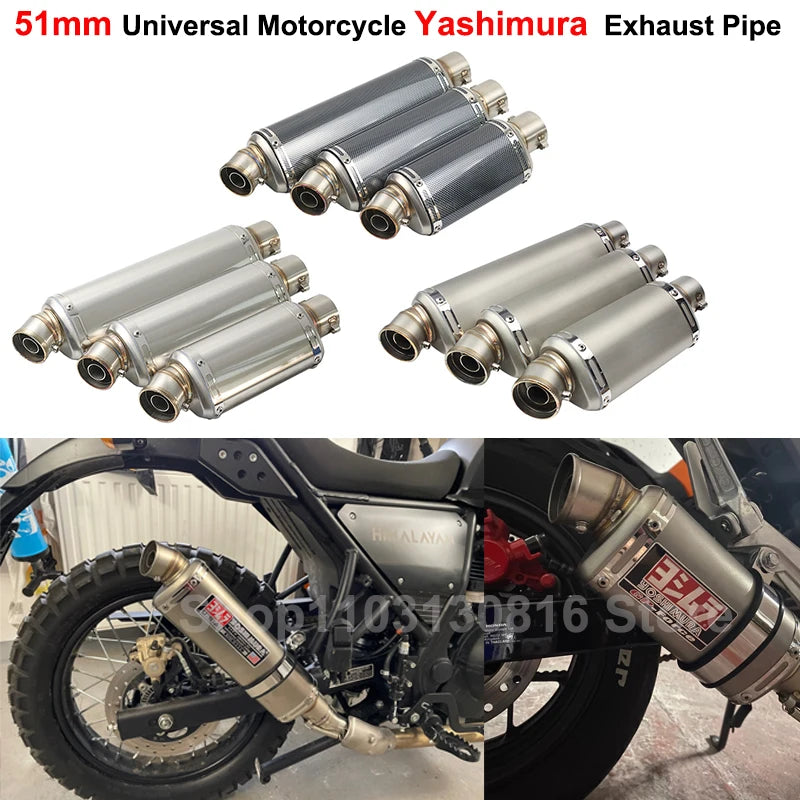 51MM Slip On Motorcycle Exhaust Muffler DB Killer For: Xpro X24 / Xpro Roadster 250 / Vitacci GTX 250 / Vitacci Titan 250 / Vitacci XMT 250 / Venom Superbike / Venom X22r Max / Boom Bd250 / Italica Krypto