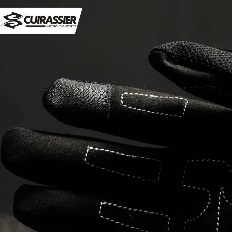 Cuirassier Touchscreen Motorcycle Full Finger Gloves Protective Racing