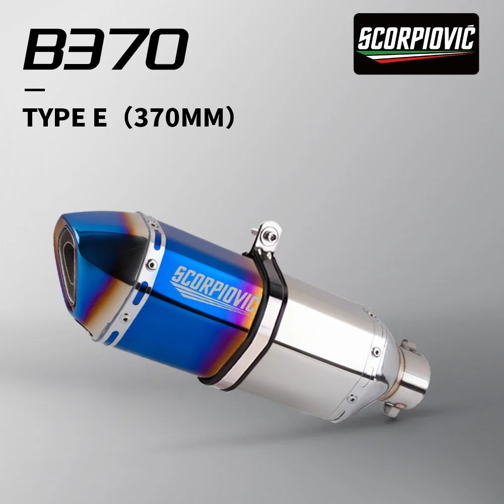 51mm Slip on Universal Motorcycle Exhaust Muffler For: Xpro X24 / Xpro Roadster 250 / Vitacci GTX 250 / Vitacci Titan 250 / Venom Superbike / Venom X22r Max / Boom Bd250 / Italica Krypto