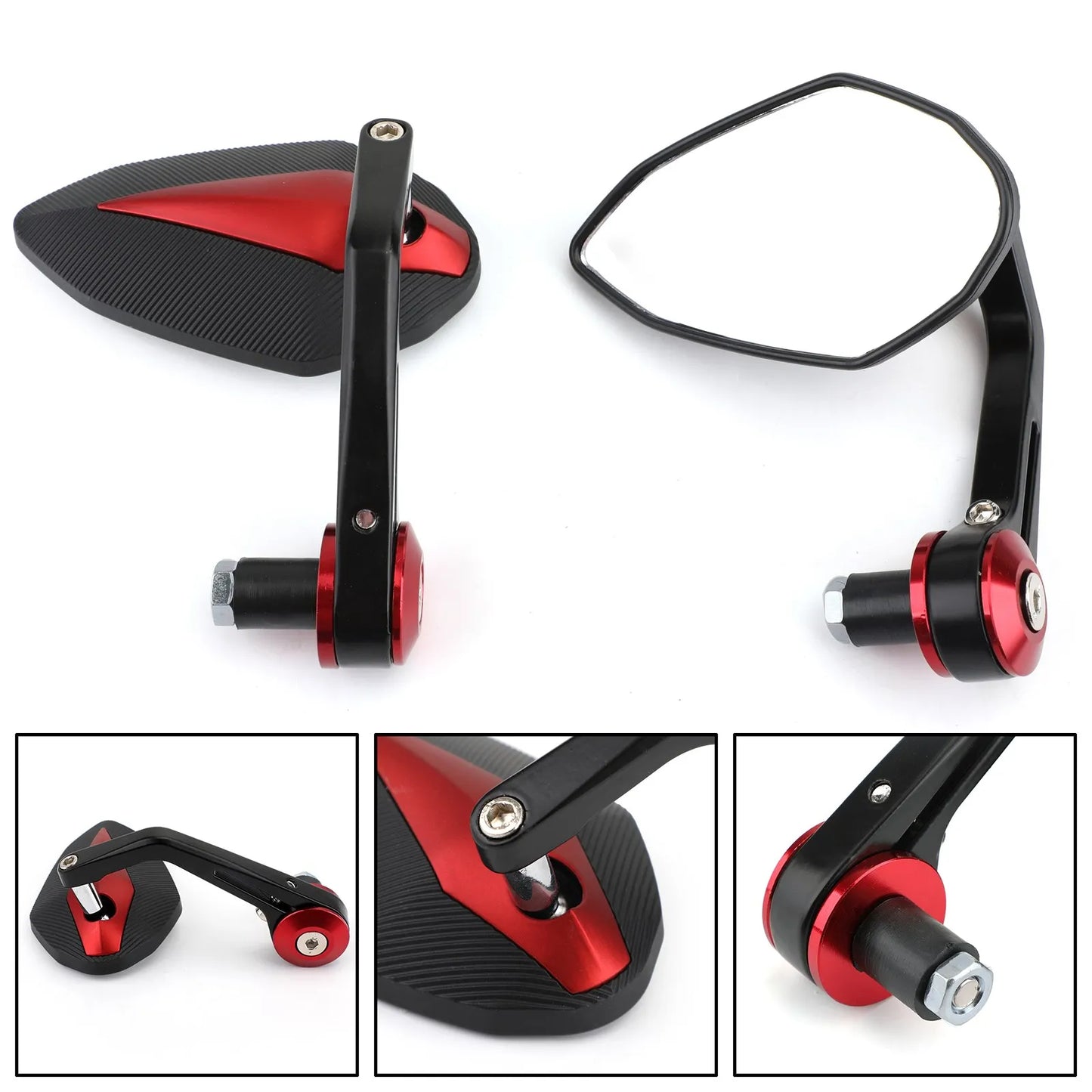 Motorcycle mirrors bar end mirror For : Universal