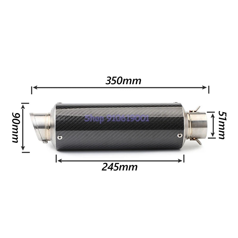 51mm Slip on Exhaust Muffler DB Killer Silencer For: Xpro X24 / Xpro Roadster 250 / Vitacci GTX 250 / Vitacci Titan 250 / Vitacci XMT 250 / Venom Superbike / Venom X22r Max / Boom Bd250 / Italica Krypto