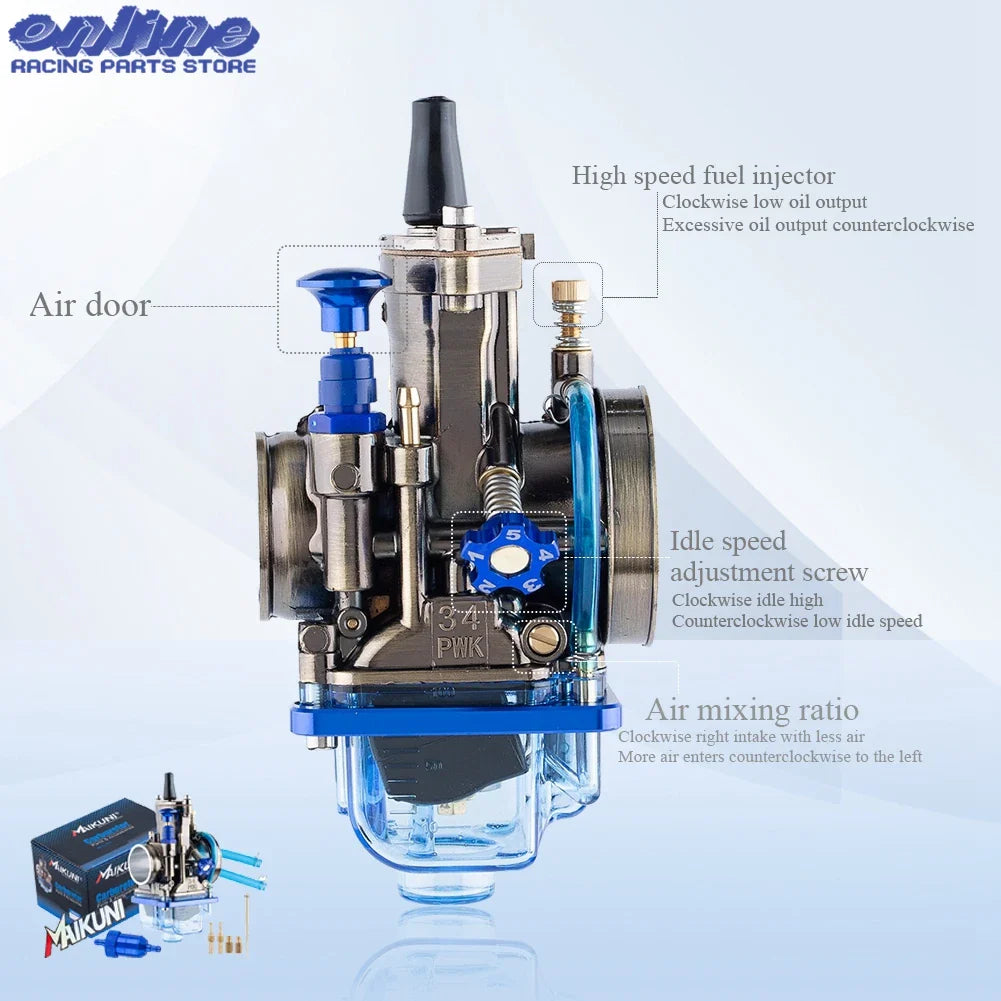 Bundle PWK 28 / 30 / 32 / 34 Carburetor For : Vitacci Falcon / Venom X22 GT/ GY6-250cc