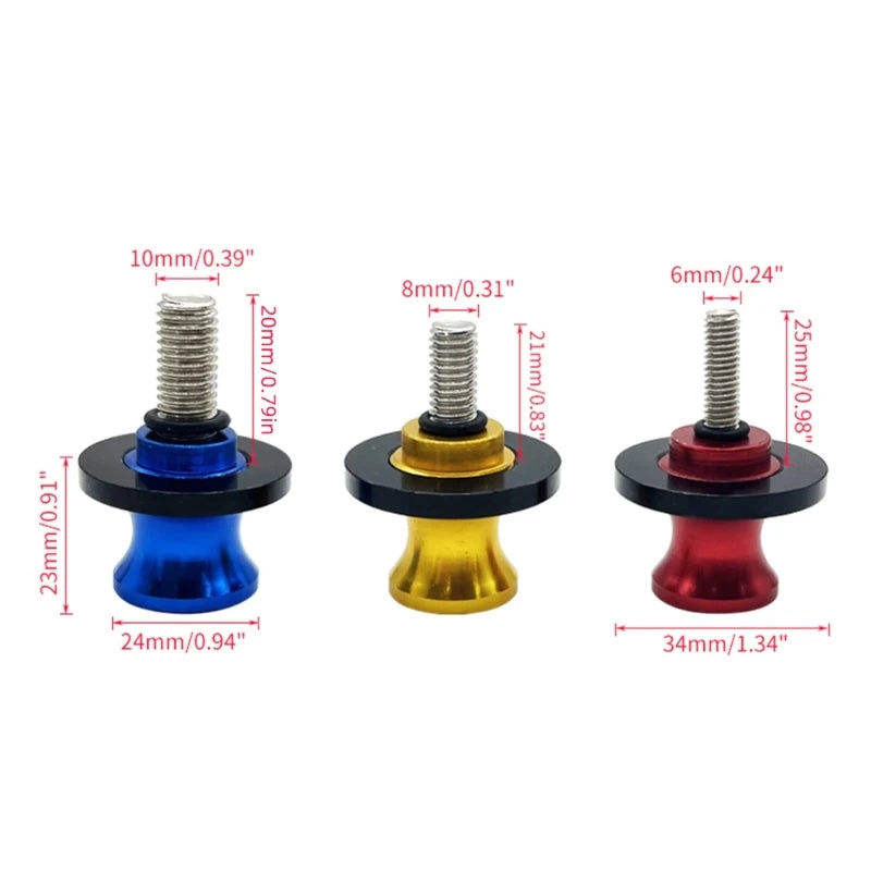 2Pcs Frame Stands Spools Swing arm 10mm Screw For: Xpro X24 / Xpro Roadster 250 / Vitacci GTX 250 / Vitacci Titan 250 / Vitacci XMT 250 / Venom Superbike / Venom X22r Max / Boom Bd250 / Italica Krypto