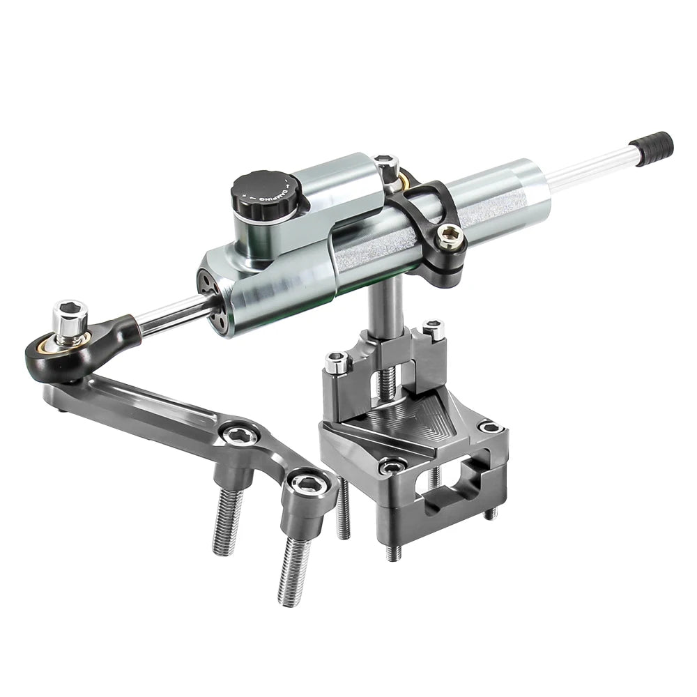 Steering Damper Stabilizer and Bracket Mounting For: Xpro X24 / Xpro Roadster 250 / Vitacci GTX 250 / Vitacci Titan 250 / Venom Superbike / Boom Bd250 / Italica Krypto