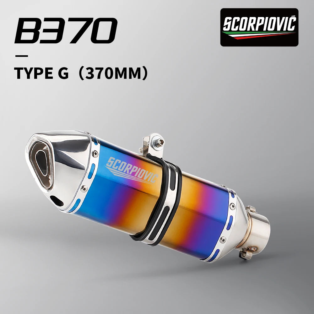 51mm Slip on Universal Motorcycle Exhaust Muffler For: Xpro X24 / Xpro Roadster 250 / Vitacci GTX 250 / Vitacci Titan 250 / Venom Superbike / Venom X22r Max / Boom Bd250 / Italica Krypto