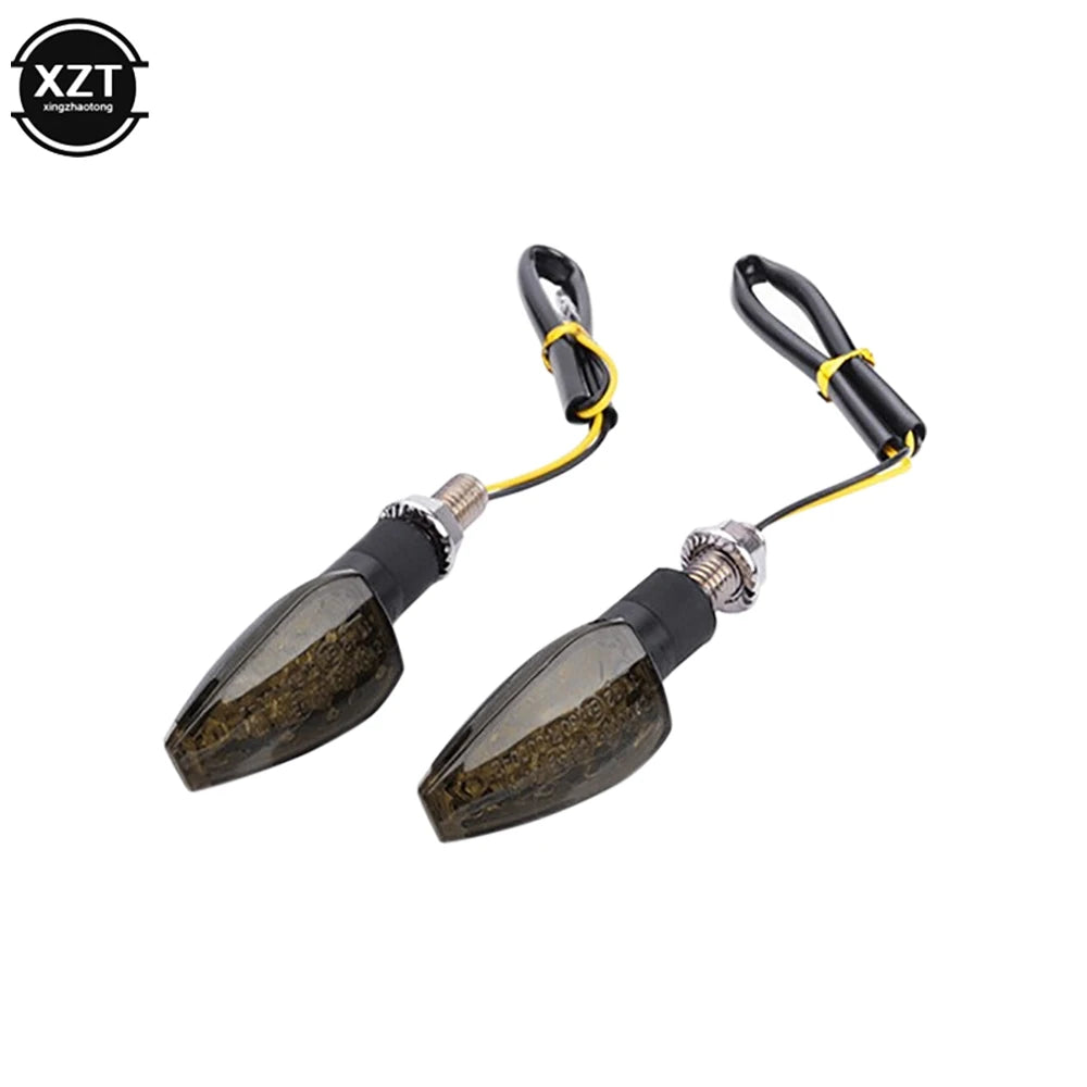 2pcs 12V Motorcycle Turn Signals 14LED Turn Signal Indicator Amber For: Xpro X24 / Xpro Roadster 250 / Vitacci GTX 250 / Vitacci Titan 250 / Vitacci XMT 250 / Venom Superbike / Venom X22r Max / Boom Bd250 / Italica Krypto