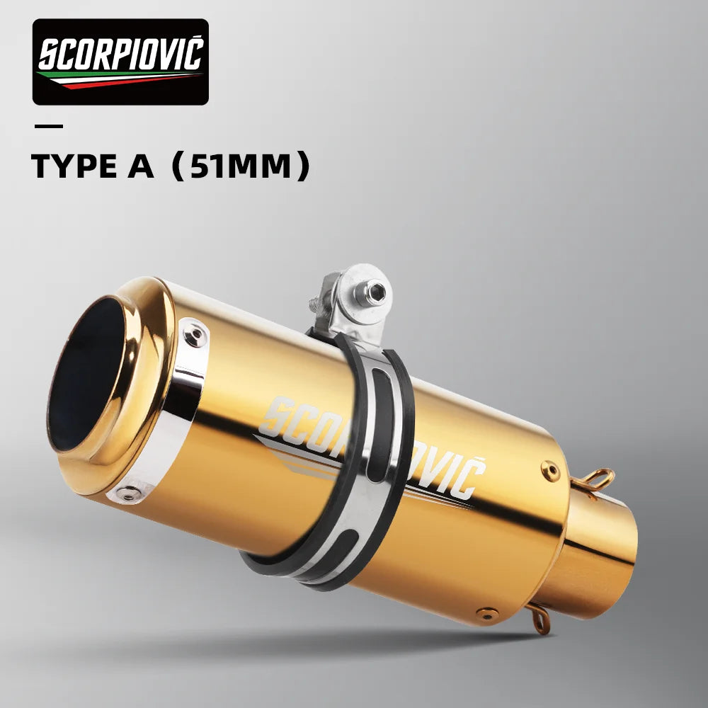 51mm slip on exhaust w/db killer For: Xpro X24 / Xpro Roadster 250 / Vitacci GTX 250 / Vitacci Titan 250 / Venom Superbike / Venom X22r Max / Boom Bd250 / Italica Krypto
