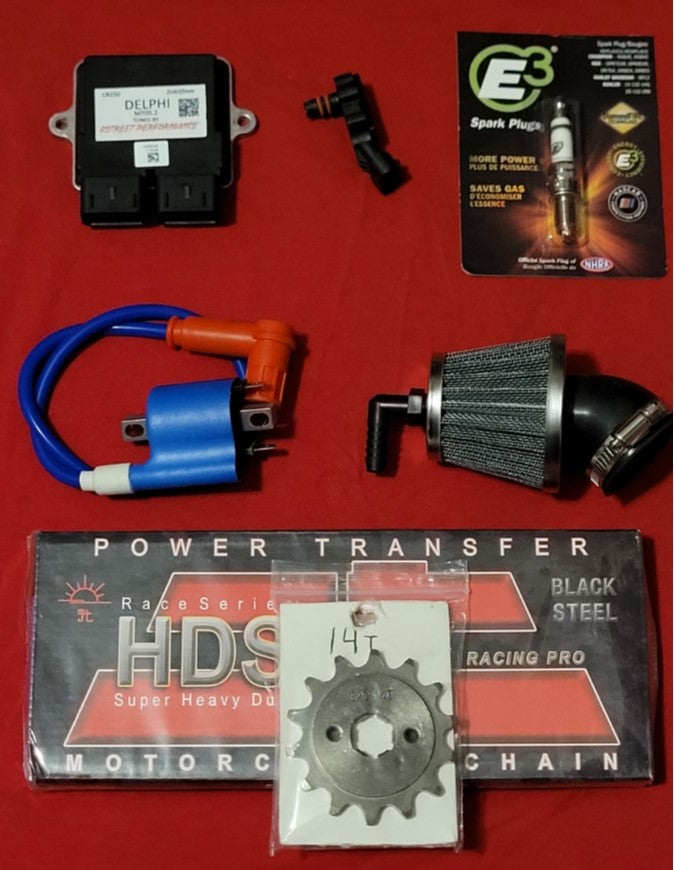 Gstreet Performance Pack + For : Xpro X24 / Xpro Roadster 250 / Vitacci GTX 250 / Vitacci Titan 250 / Vitacci XMT 250 / Venom Superbike / Venom X22r Max / Boom Bd250 / Italica Krypto