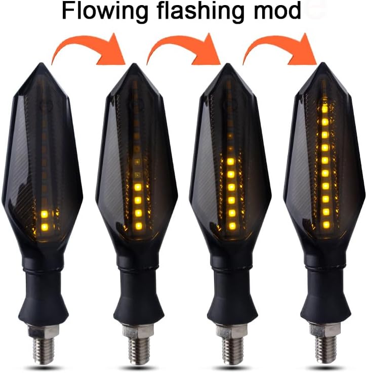 * 2Pcs Turn  Signals Flowing LED For: Xpro X24 / Xpro Roadster 250 / Vitacci GTX 250 / Vitacci Titan 250 / Vitacci XMT 250 / Venom Superbike / Venom X22r Max / Boom Bd250 / Italica Krypto