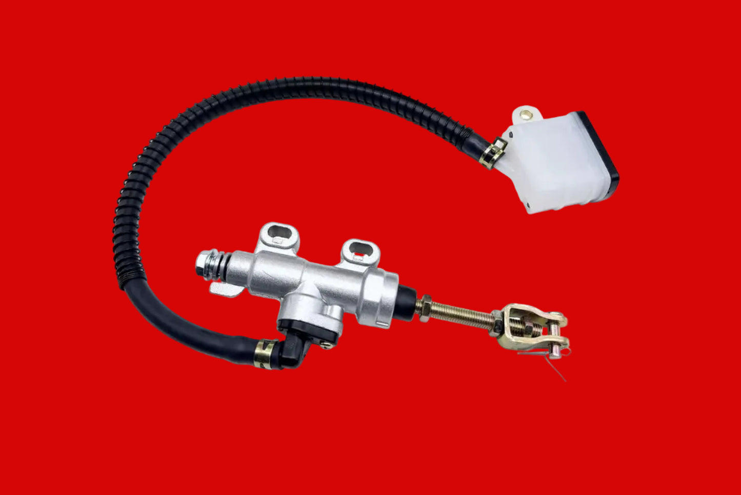 * Rear Brake Master Cylinder For: Xpro X24 / Xpro Roadster 250 / Vitacci GTX 250 / Vitacci Titan 250 / Vitacci XMT 250 / Venom Superbike / Venom X22r Max / Boom Bd250 / Italica Krypto