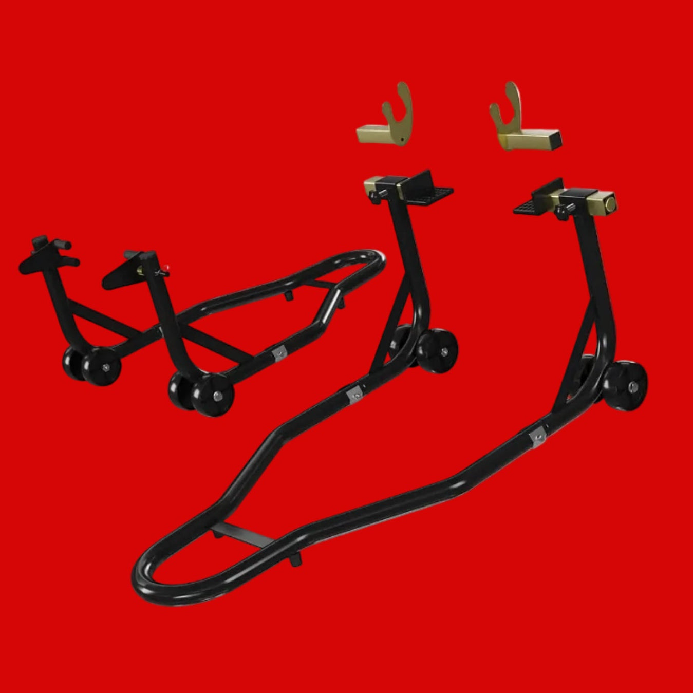 * Motorcycle Stand Lift Front & Rear For: Xpro X24 / Xpro Roadster 250 / Vitacci GTX 250 / Vitacci Titan 250 / Venom Superbike / Venom X22r Max / Boom Bd250 / Italica Krypto
