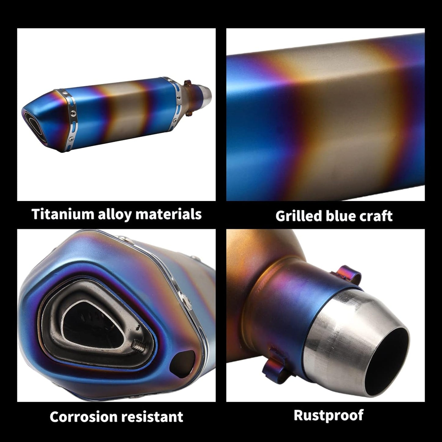 * Slip on Exhaust  with Silencer  For: Xpro X24 / Xpro Roadster 250 / Vitacci GTX 250 / Vitacci Titan 250  / Venom Superbike / Venom X22r Max / Boom Bd250 / Italica Krypto