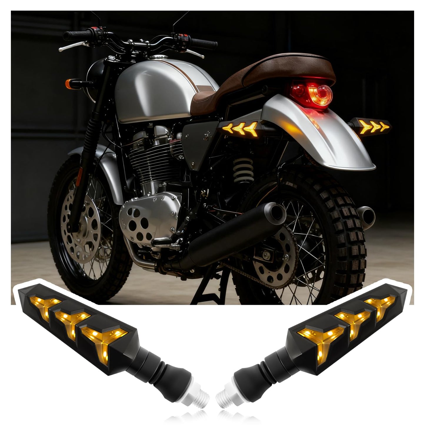 * 4 Pcs Turn Signals Flowing LED For: Xpro X24 / Xpro Roadster 250 / Vitacci GTX 250 / Vitacci Titan 250 / Vitacci XMT 250 / Venom Superbike / Venom X22r Max / Boom Bd250 / Italica Krypto
