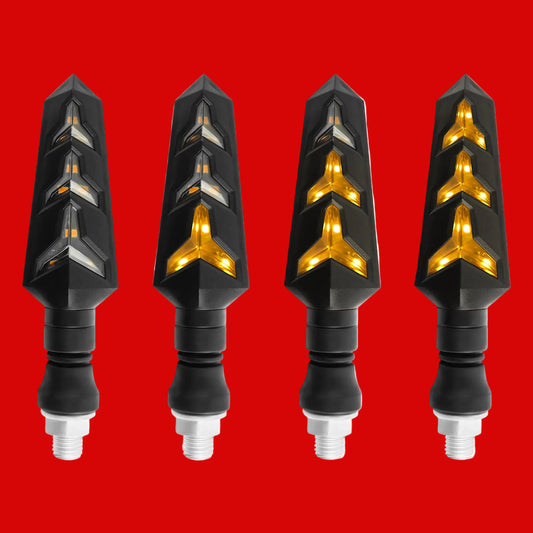 * 4 Pcs Turn Signals Flowing LED For: Xpro X24 / Xpro Roadster 250 / Vitacci GTX 250 / Vitacci Titan 250 / Vitacci XMT 250 / Venom Superbike / Venom X22r Max / Boom Bd250 / Italica Krypto