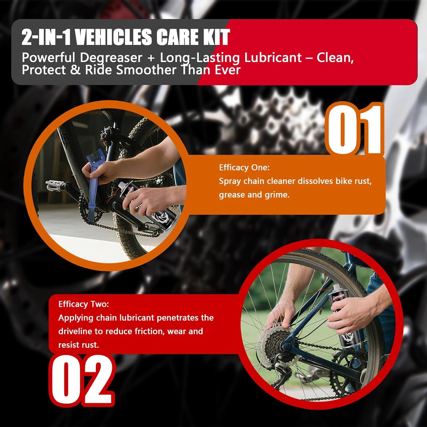 * Professional Bike Chain Cleaner Set