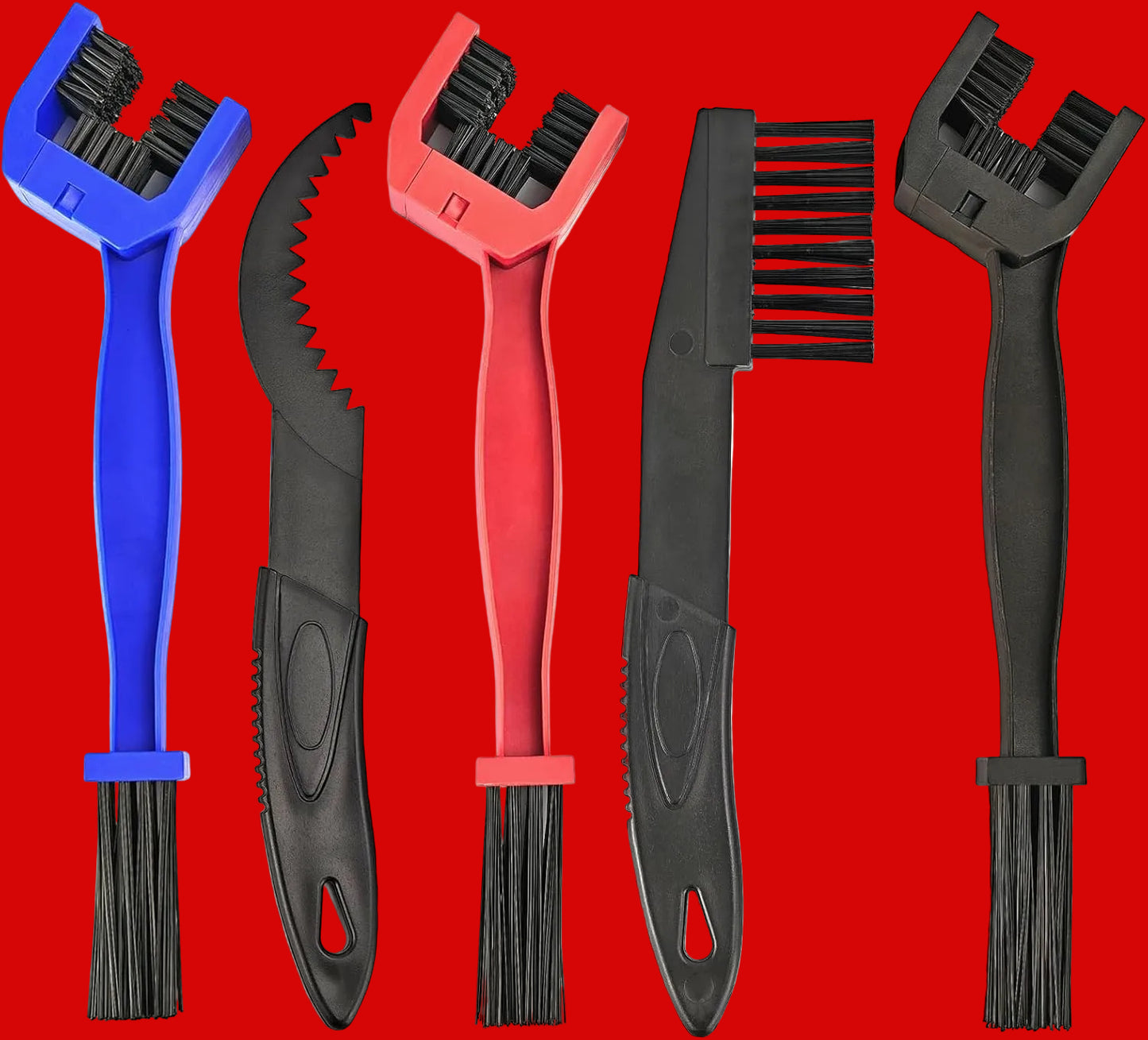 * 5PCS/Set Motorcycle Chain Cleaning Brush