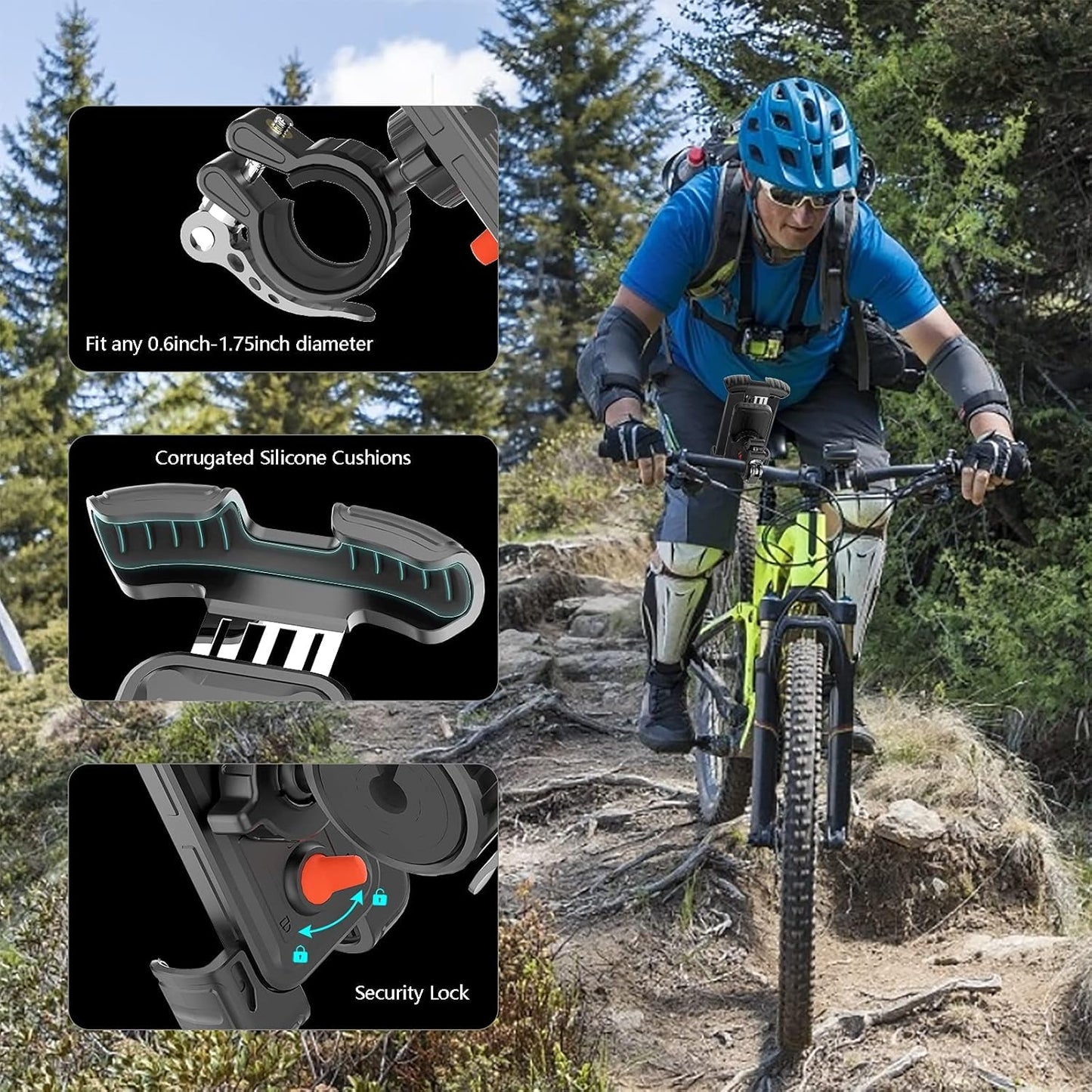 * Motorcycle Phone Holder Mount