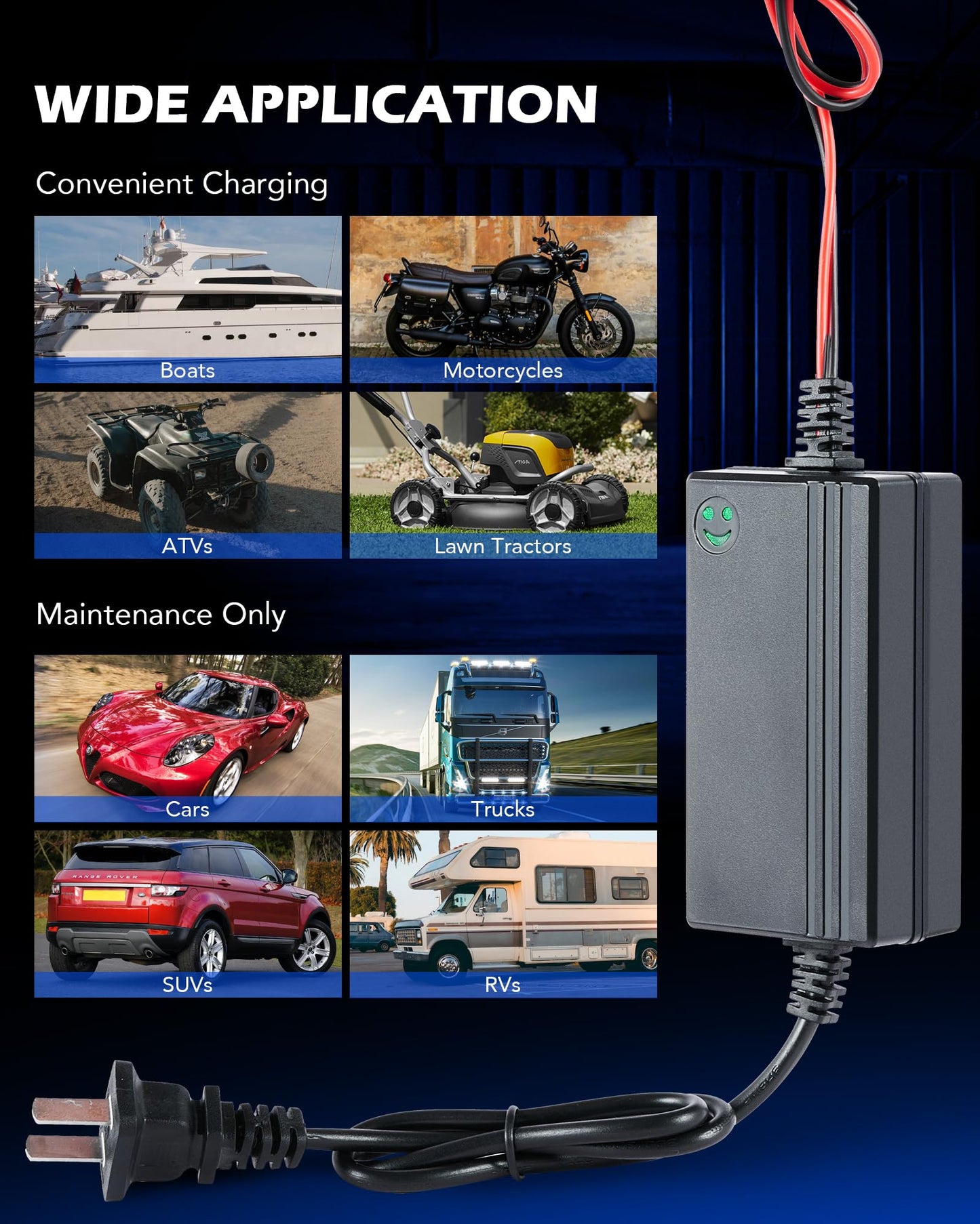 12V Battery Tender Maintainer
