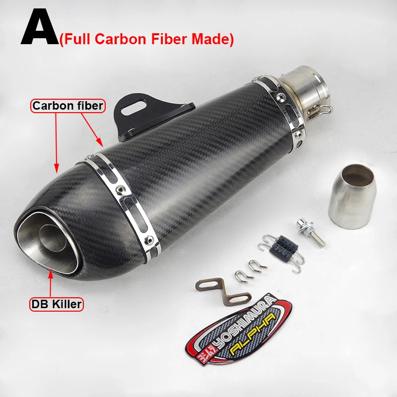 51mm Slip on  Exhaust Muffler   For: Xpro X24 / Xpro Roadster 250 / Vitacci GTX 250 / Vitacci Titan 250 / Vitacci XMT 250 / Venom Superbike / Venom X22r Max / Boom Bd250 / Italica Krypto