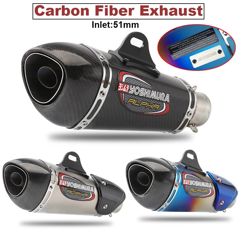 51mm Slip on  Exhaust Muffler   For: Xpro X24 / Xpro Roadster 250 / Vitacci GTX 250 / Vitacci Titan 250 / Vitacci XMT 250 / Venom Superbike / Venom X22r Max / Boom Bd250 / Italica Krypto