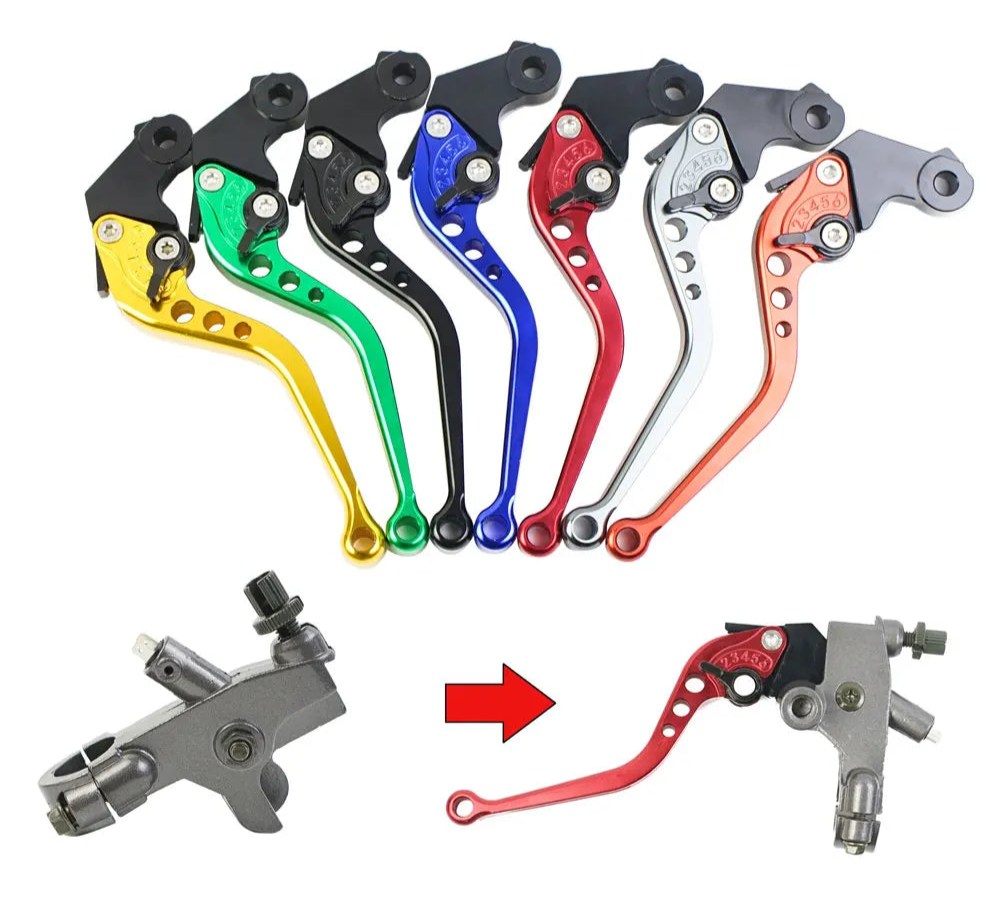1 Pair 7/8"(22mm) Front Levers Controls Set For: Xpro X24 / Xpro Roadster 250 / Vitacci GTX 250 / Vitacci Titan 250 / Vitacci XMT 250 / Venom Superbike / Venom X22r Max / Boom Bd250 / Italica Krypto