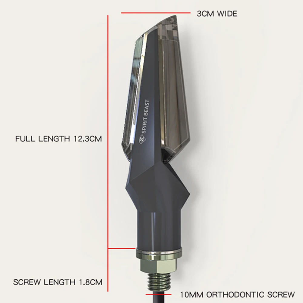 Spirit Beast Turn Signal Lights LED Flasher Indicator  For: Xpro X24 / Xpro Roadster 250 / Vitacci GTX 250 / Vitacci Titan 250 / Vitacci XMT 250/ Venom Superbike / Venom X22r Max / Boom Bd250 / Italica Krypto