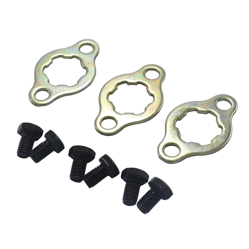 3x Front Sprocket Retainer Plate Lock  For: Xpro X24 / Xpro Roadster 250 / Vitacci GTX 250 / Vittacci Titan 250 / Vittacci XMT 250/ Venom Superbike / Venom X22r Max / Boom Bd250 / cb250d / 165fmm