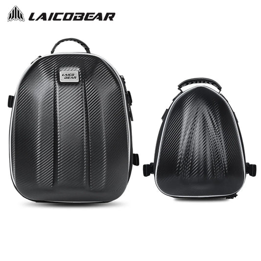 Motorcycle Tail Bag Carbon Fiber Shell Waterproof