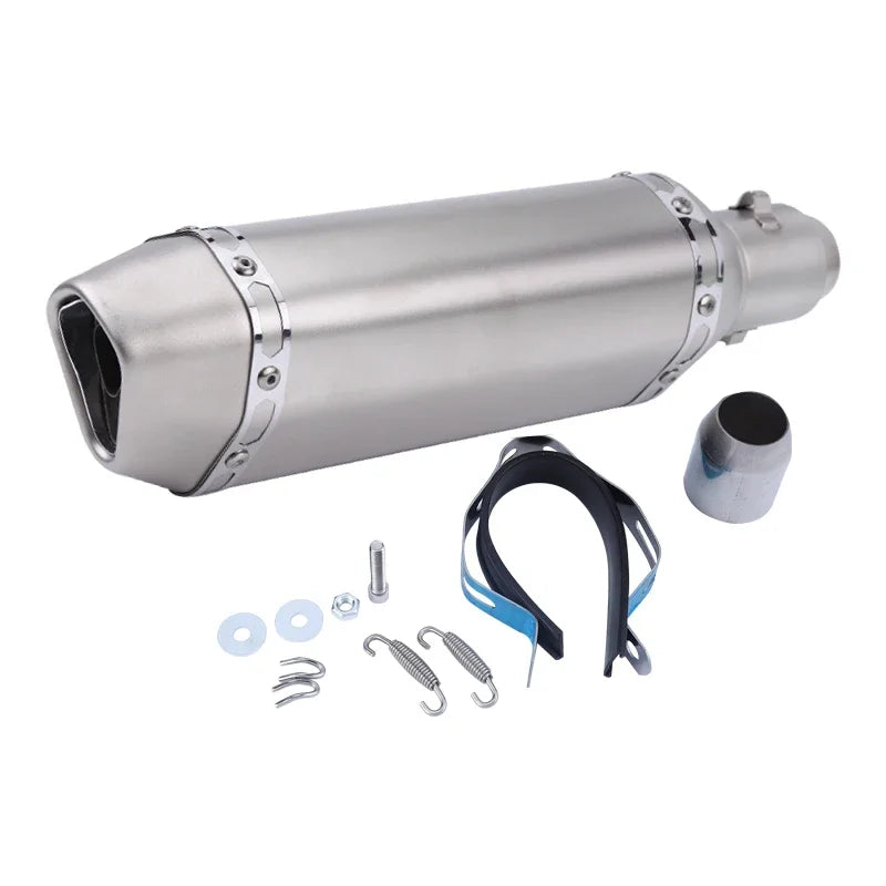 51mm Slip-on Exhaust Muffler w/DB Killer For: Xpro X24 / Xpro Roadster 250 / Vitacci GTX 250 / Vitacci XMT 250/ Venom Superbike / Venom X22r Max / Boom Bd250 / Italica Krypto