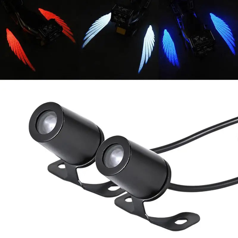 Motorcycle Projection Lights 2pcs Underglow Neon Light Kits Waterproof