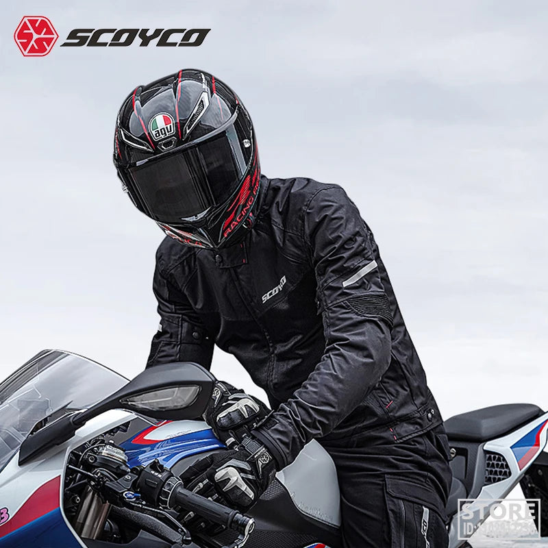 SCOYCO Motorcycle Jacket Summer Riding Protective CE Certified Protectors