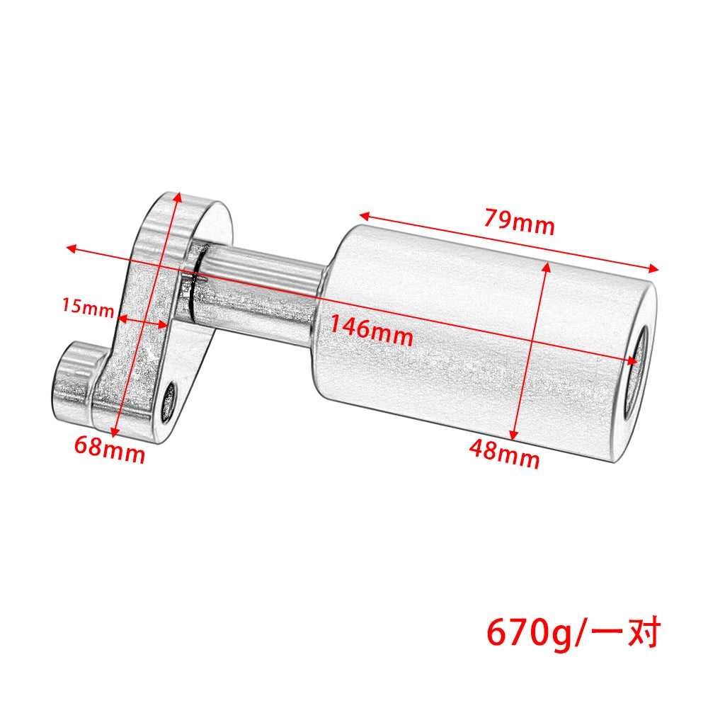 Pair Motorcycle No Cut Frame Sliders Crash Pads  For : Universal