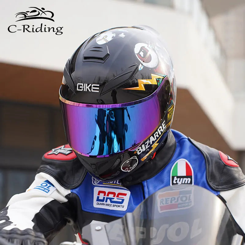 Select A Style - DOT Approved Full Face Helmet HD Visors All Season