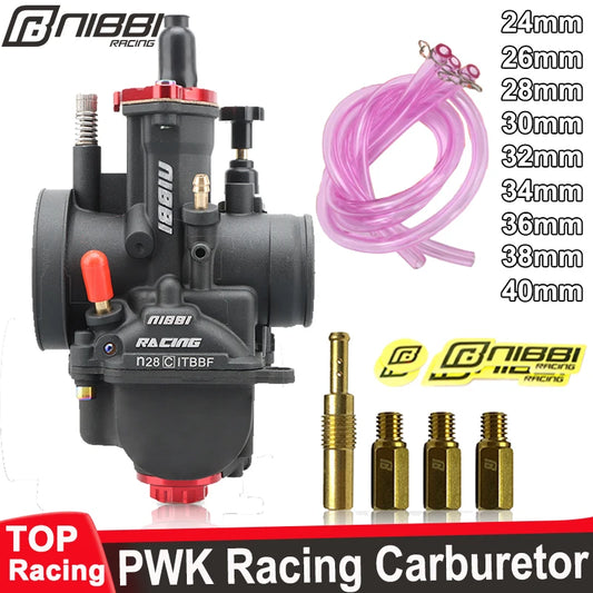 NIBBI PWK Racing Carburetor PWK24/26/28/30/32/34/36/38/40mm Carburetors With Power Jet  For : Venom X22r / DF250RTS