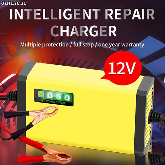 Battery Charger 12V 2A Car Motorcycle Battery Charger LED Display