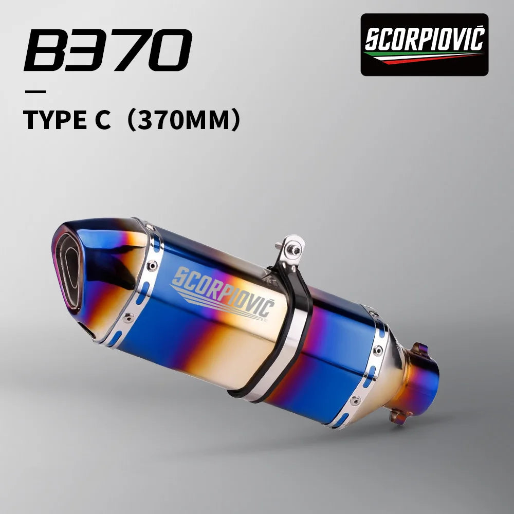 51mm Slip on Universal Motorcycle Exhaust Muffler  For: Xpro X24 / Xpro Roadster 250 / Vitacci GTX 250 / Vitacci Titan 250 / Venom Superbike / Venom X22r Max / Boom Bd250 / Italica Krypto
