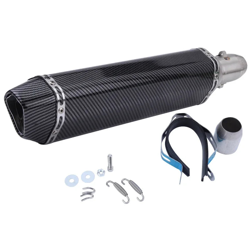 51mm Slip-on Exhaust Muffler w/DB Killer For: Xpro X24 / Xpro Roadster 250 / Vitacci GTX 250 / Vitacci XMT 250/ Venom Superbike / Venom X22r Max / Boom Bd250 / Italica Krypto